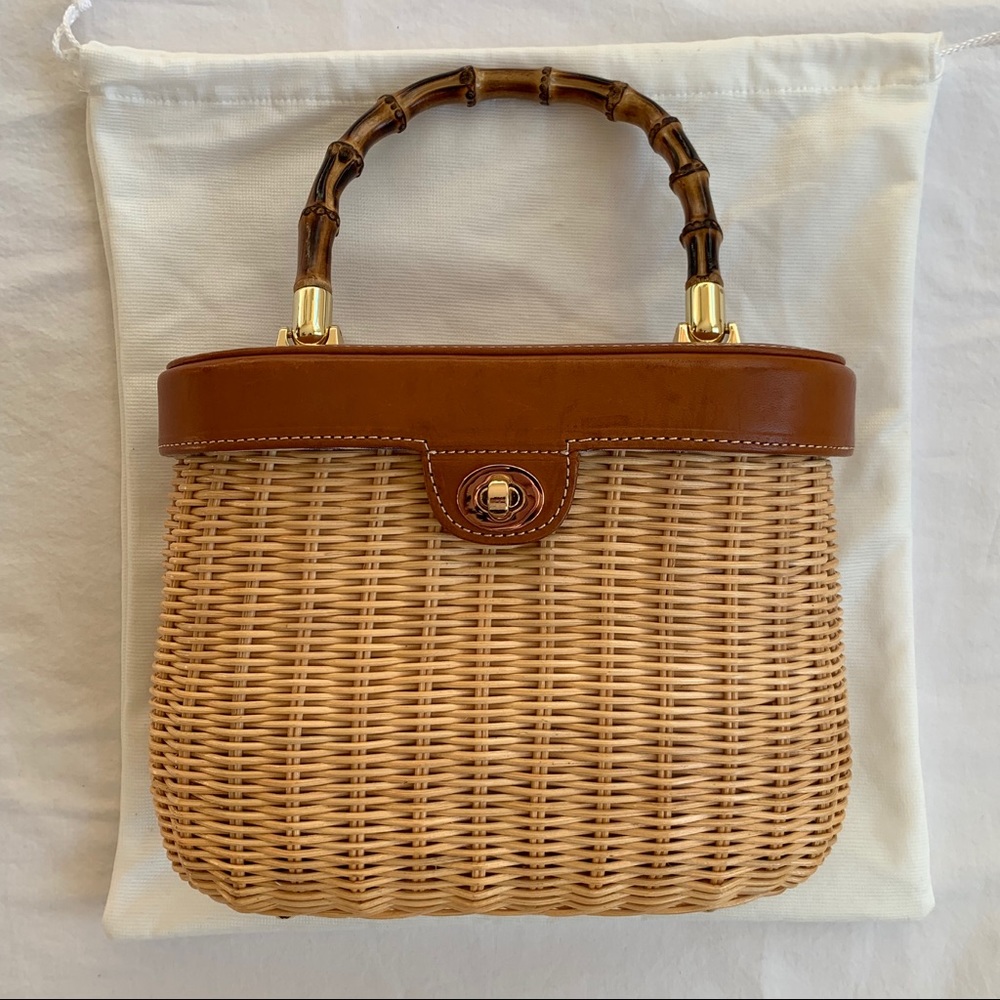 J. McLaughlin Ava Wicker Bag | NWOT